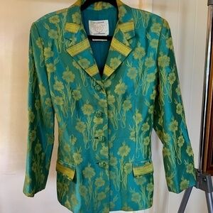 Stunning Vintage Adrienne Vittadini Silk Blazer